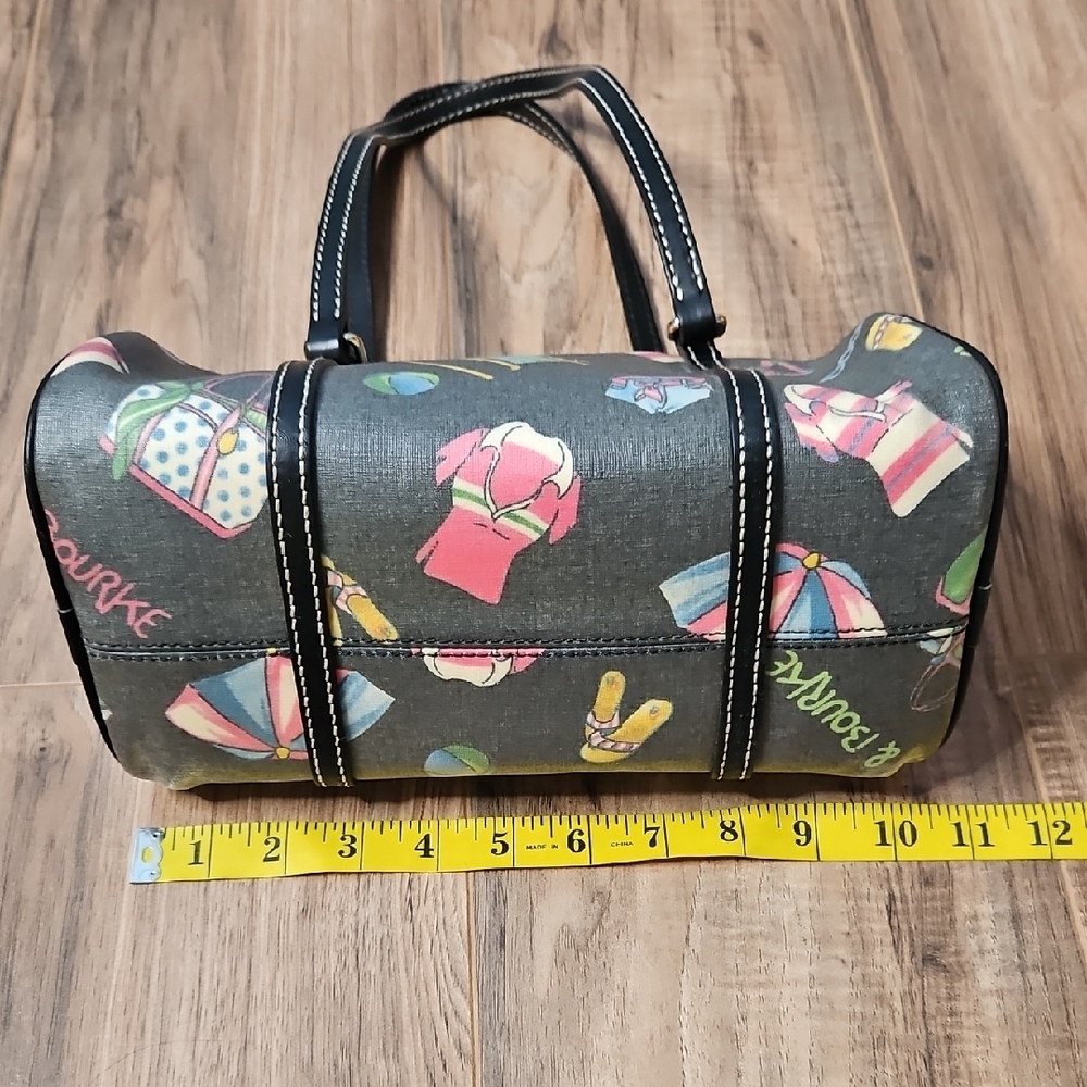 Dooney & Bourke Black Multicolor Summer Style Shoulder Bag - Picture 13 of 15